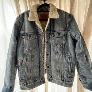 LEVI TRUCKER SHERPA DENIM JACKET